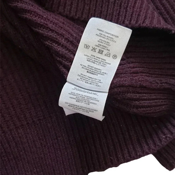 Charli Burgundy Cowl Neck Lisa Sweater M - Picture 5 of 5